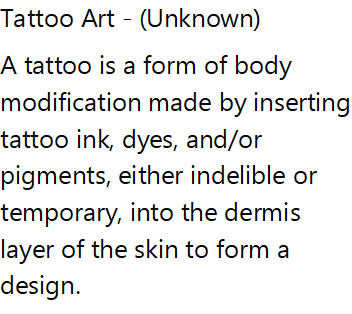 Tattoo Art