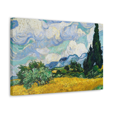 Vincent Van Gogh's Wheat Field with Cypresses (1889)